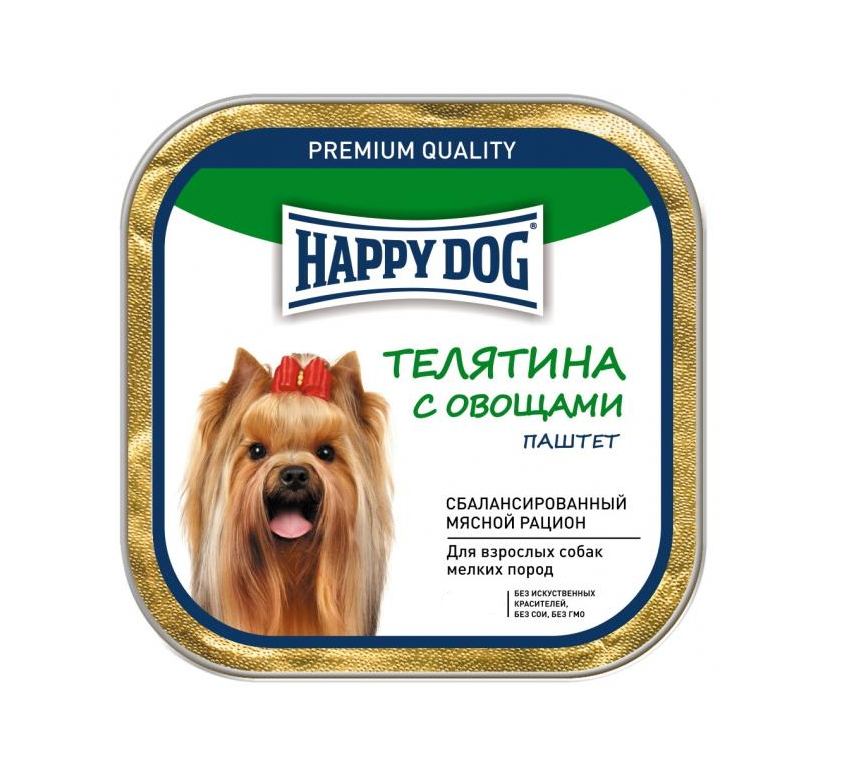 фото Консервы для собак happy dog naturline паштет, телятина, овощи, 125г