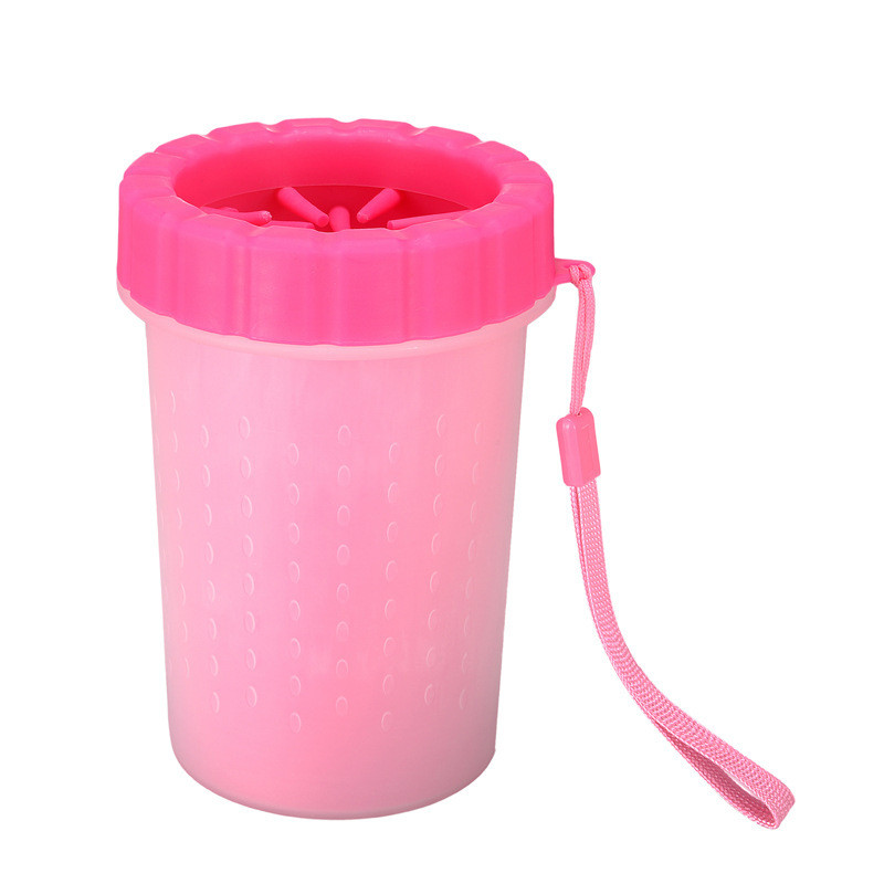 Лапомойка для собак PetStandArt силикон, пластик, розовый