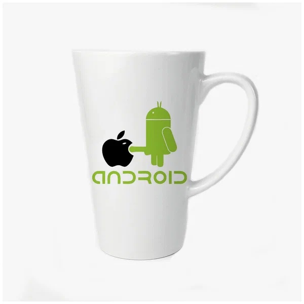 

Большая конусная кружка CoolPodarok android (андройд)
