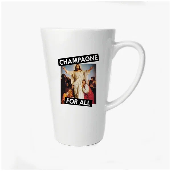 

Большая конусная кружка CoolPodarok Champagne for all