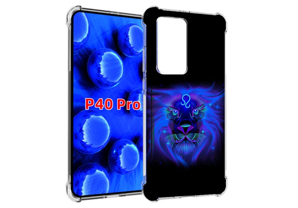 

Чехол MyPads знак-зодиака-лев-3 для Huawei P40 Pro противоударный, Прозрачный, Tocco