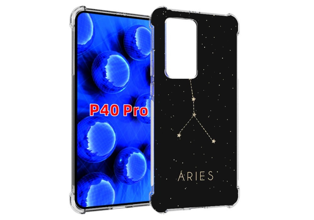 

Чехол MyPads знак-зодиака-овен-3 для Huawei P40 Pro противоударный, Прозрачный, Tocco