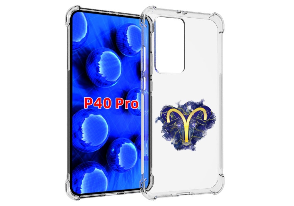 

Чехол MyPads знак-зодиака-овен-8 для Huawei P40 Pro противоударный, Прозрачный, Tocco