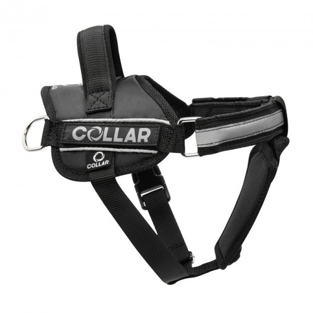 Шлейка для собак Collar Dog Extremе POLICE, полиэстер, пластик, нейлон, черный №3