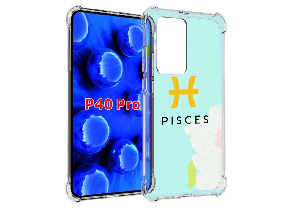 

Чехол MyPads знак-зодиака-рыбы-2 для Huawei P40 Pro противоударный, Прозрачный, Tocco
