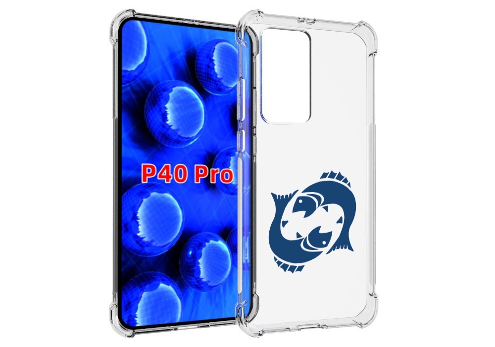 

Чехол MyPads знак-зодиака-рыбы-7 для Huawei P40 Pro противоударный, Прозрачный, Tocco