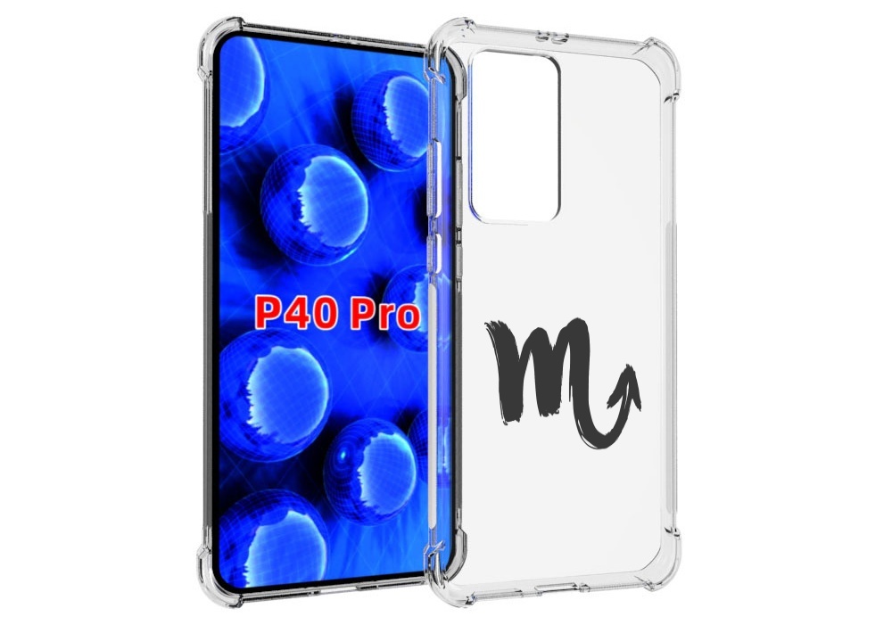 

Чехол MyPads знак-зодиака-скорпион-7 для Huawei P40 Pro противоударный, Прозрачный, Tocco