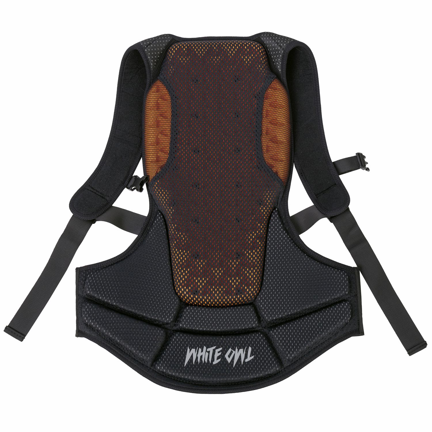 Защита спины White Owl Pro back protection, M, черный с оранжевым