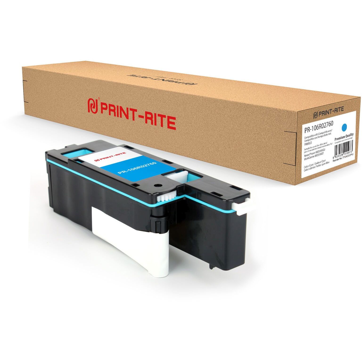 

Картридж для лазерного принтера Print-Rite 1809877 Blue, совместимый, Голубой