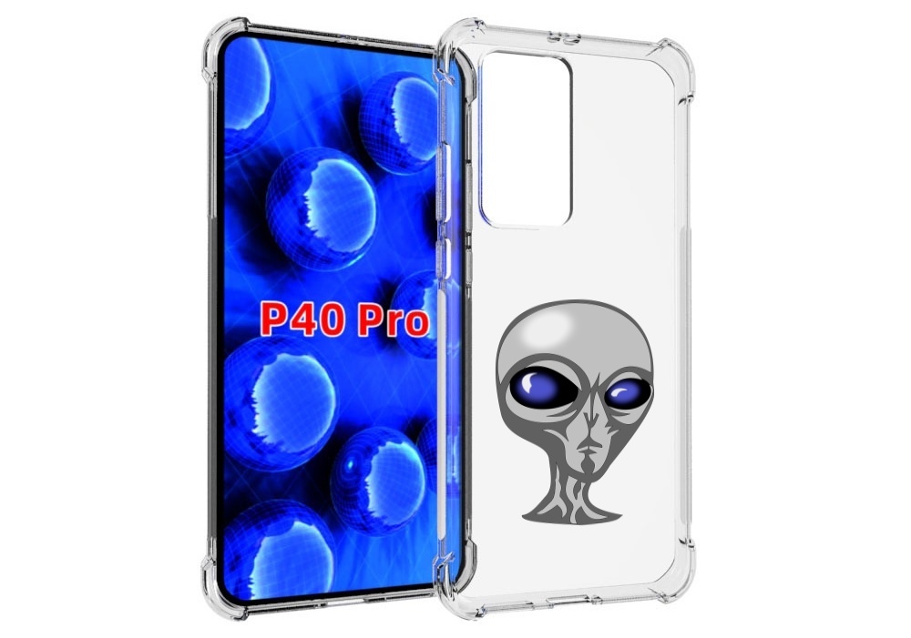 Чехол MyPads инопланетянин для Huawei P40 Pro противоударный