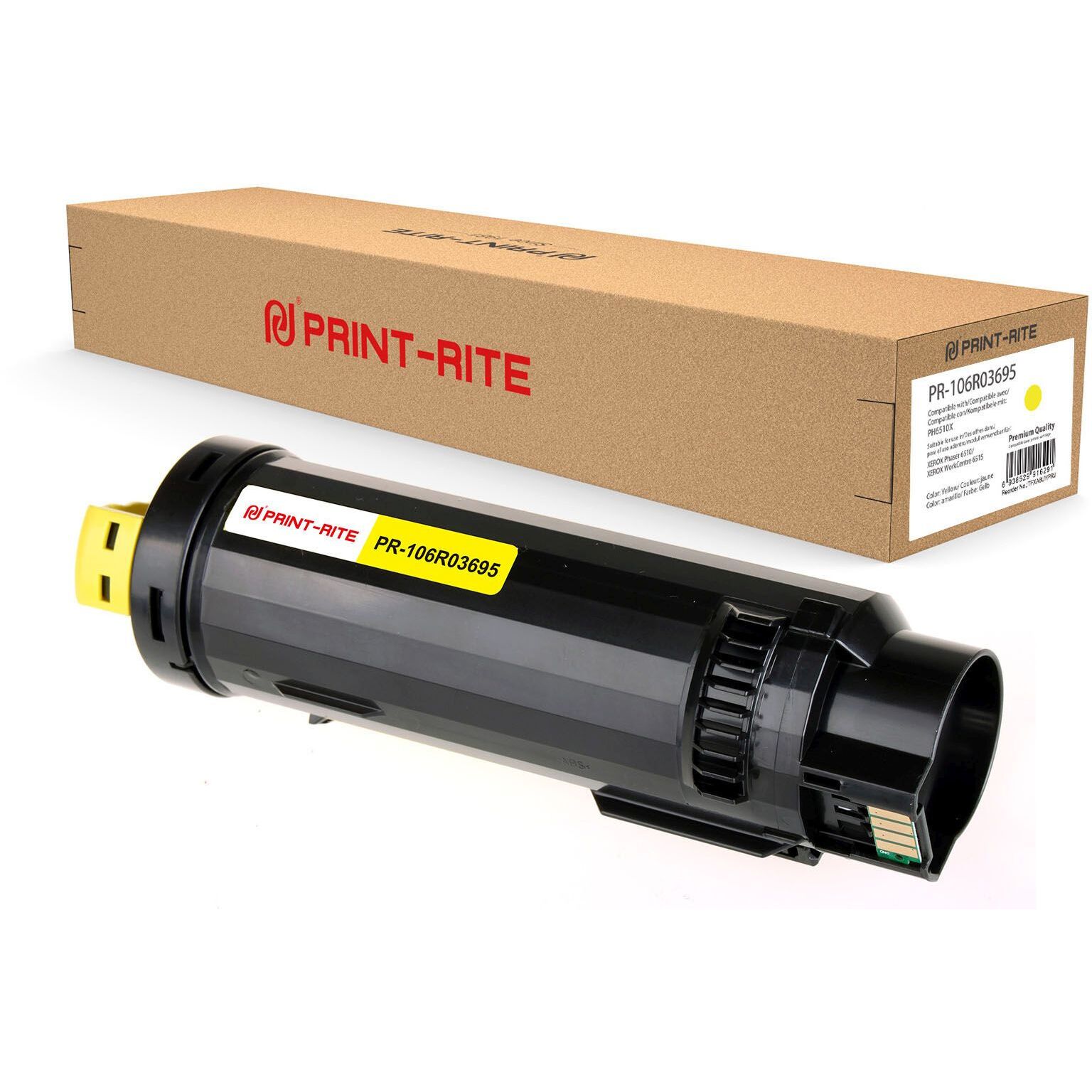 

Картридж для лазерного принтера Print-Rite 1809910 Yellow, совместимый, Желтый