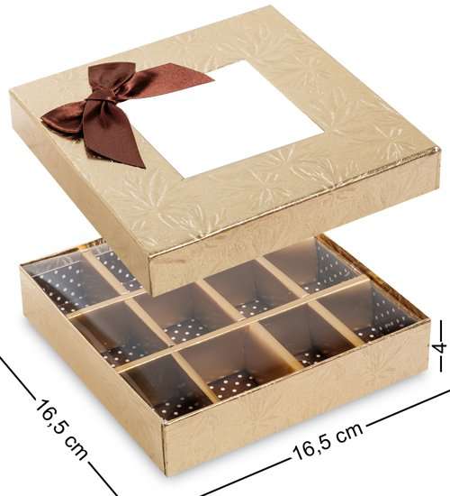 Коробка подарочная Для тебя цв.золото WG-117-A 113-301170