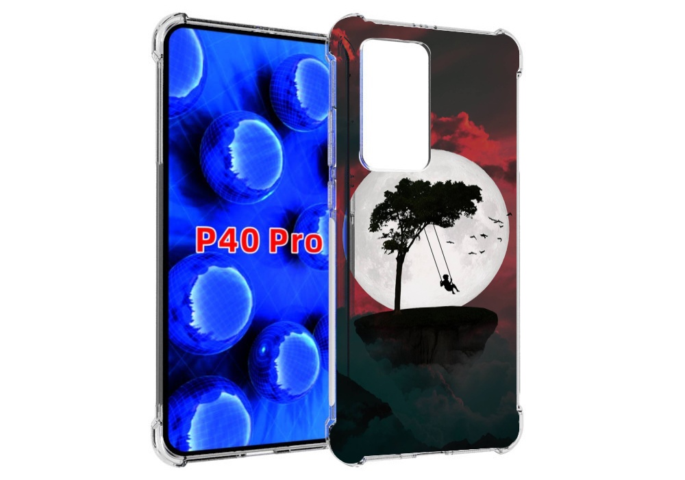 

Чехол MyPads качели-над-пропастью для Huawei P40 Pro противоударный, Прозрачный, Tocco