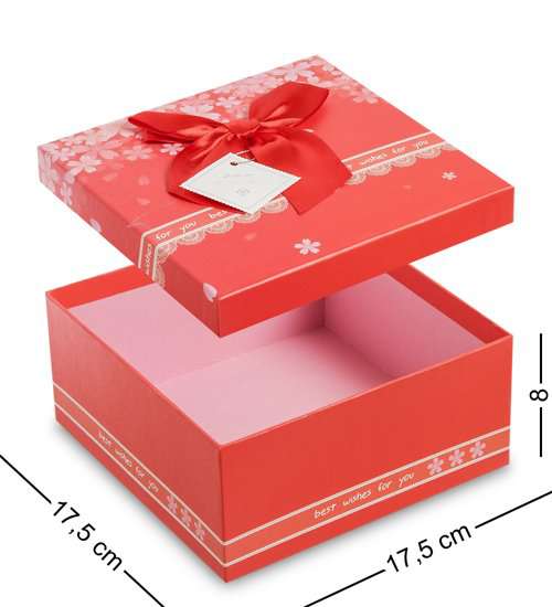 Коробка подарочная цв.красный WG-01/2-A 113-301172
