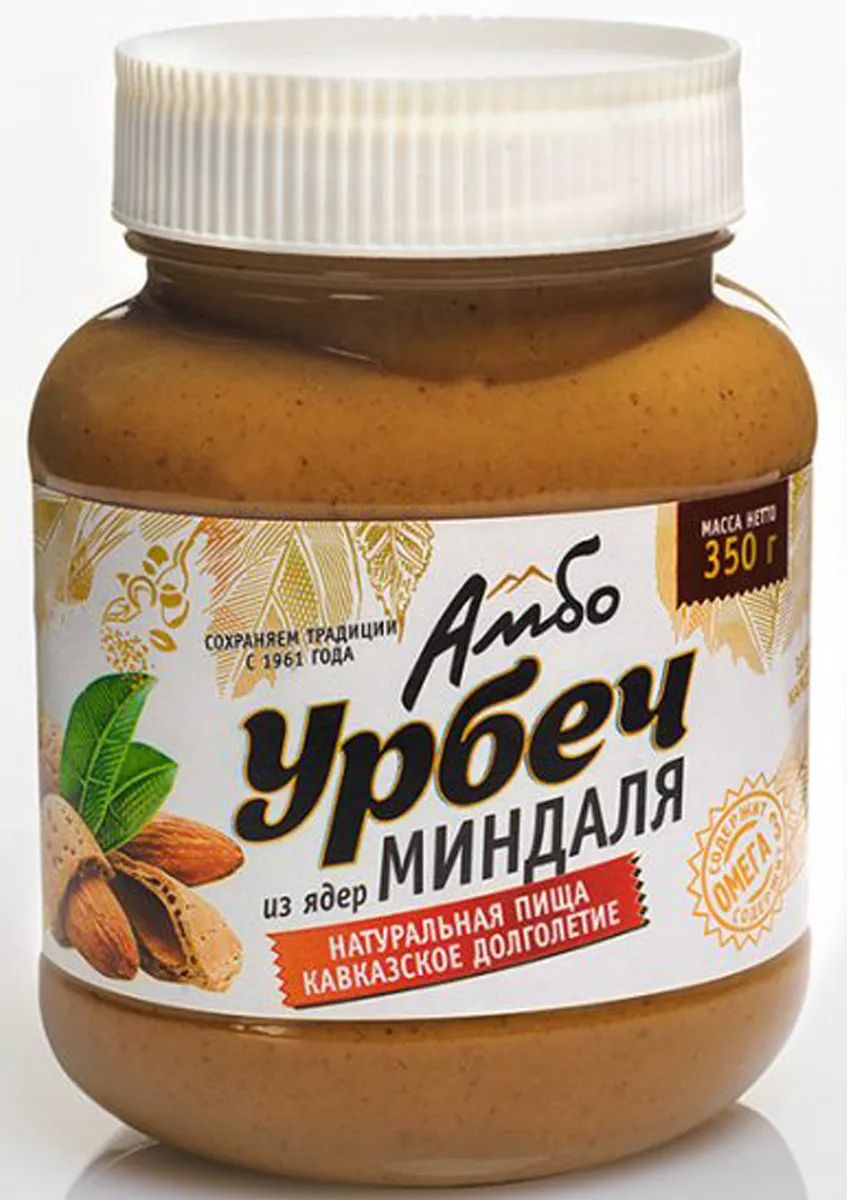 

Урбеч Амбо из ядер миндаля 350 г