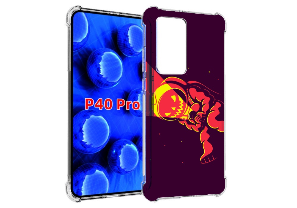 

Чехол MyPads космонавт-в-хеллуин для Huawei P40 Pro противоударный, Прозрачный, Tocco