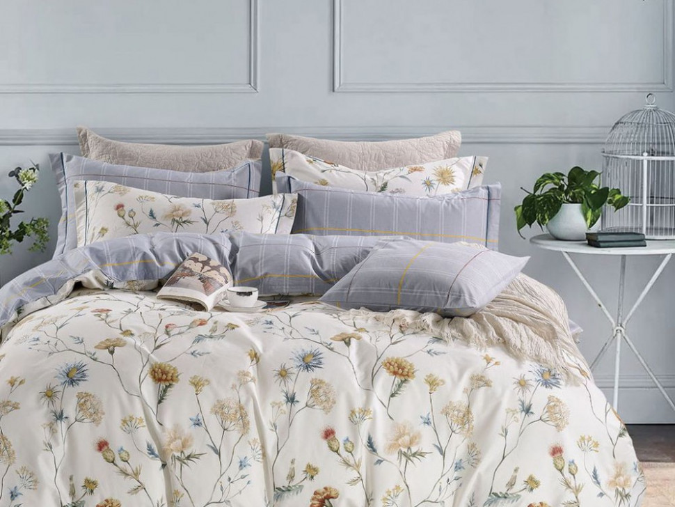 

Постельное белье Asabella из сатина 1481-4S 1,5-спальное, ANBL-1481
