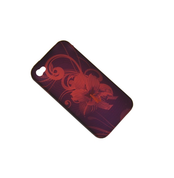 

Чехол Iphone 4, Iphone 4s силикон серия цветы 0397 <фиолетовый>, iPhone 4