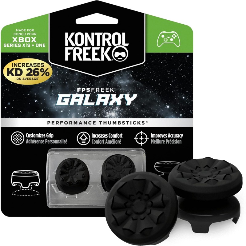 Накладка на стик KontrolFreek FPS Freek Galaxy Black для Xbox One / Series, 2шт