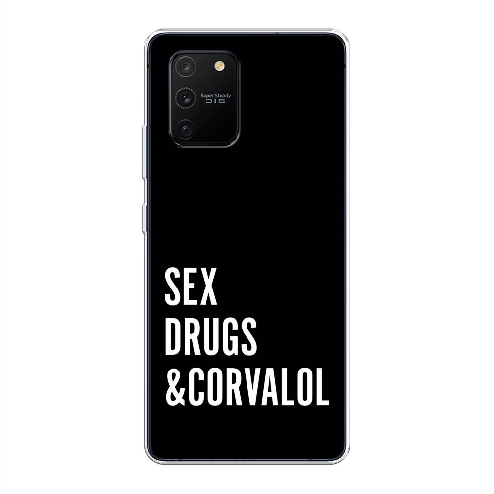 

Чехол на Samsung Galaxy A91 "Corvalol", Черный;серый;белый, 29950-6