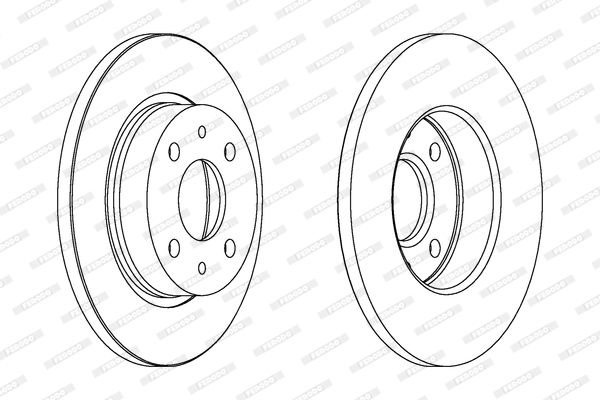 фото Диск тормозной ferodo ddf215