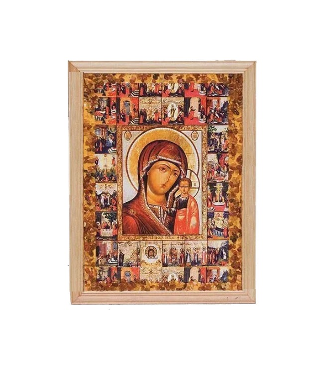 

картина с дерев. рамкой (икона) 2130см 113-40481