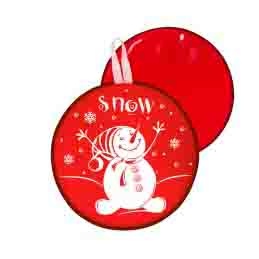 фото Ледянка r-toys снеговик красный, 40,5 см