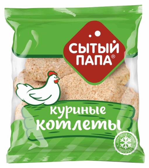 

Котлеты куриные Сытый Папа замороженные 800 г