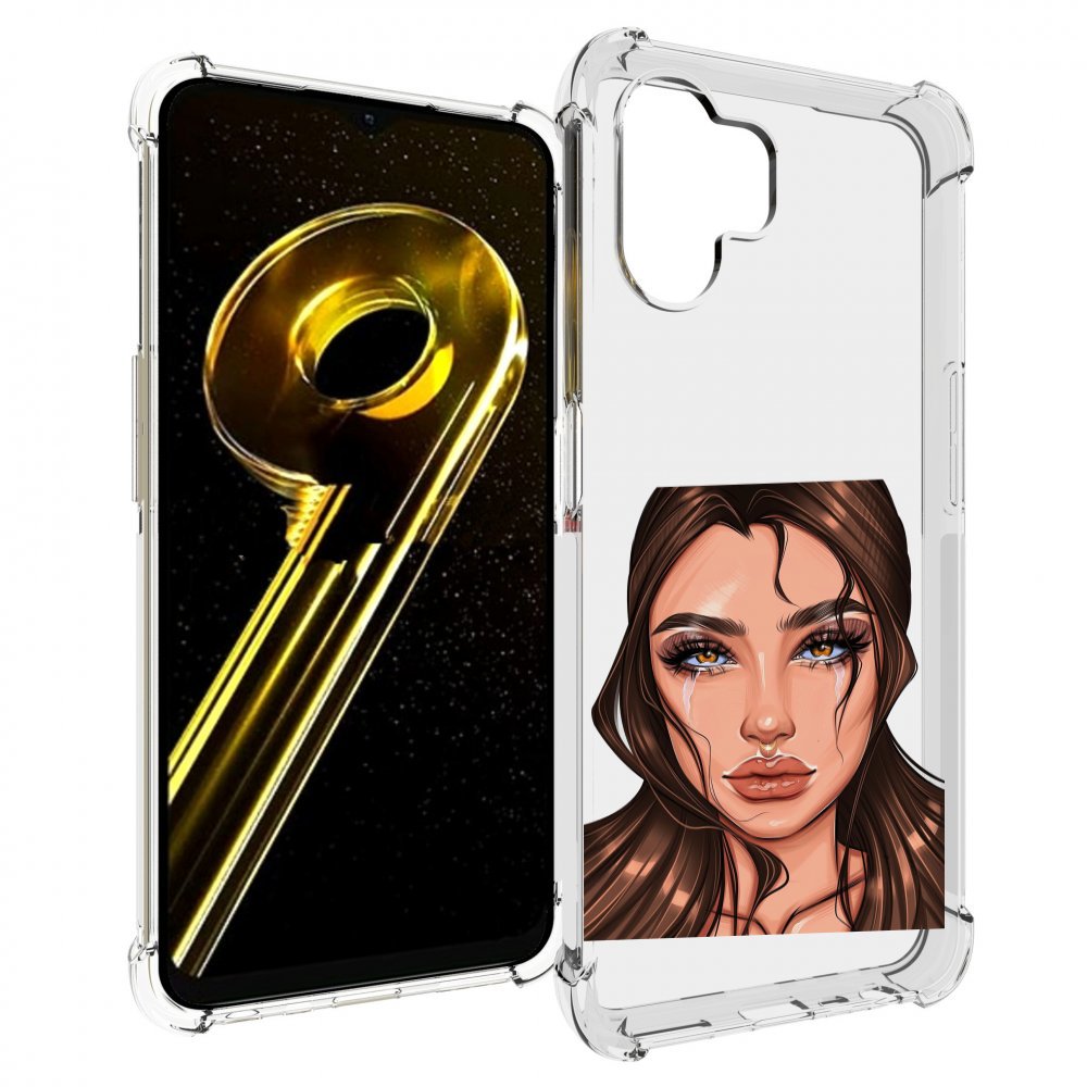 

Чехол бампер MyPads плачущая-девушка женский для Realme 10 5G пр..., Прозрачный, Tocco