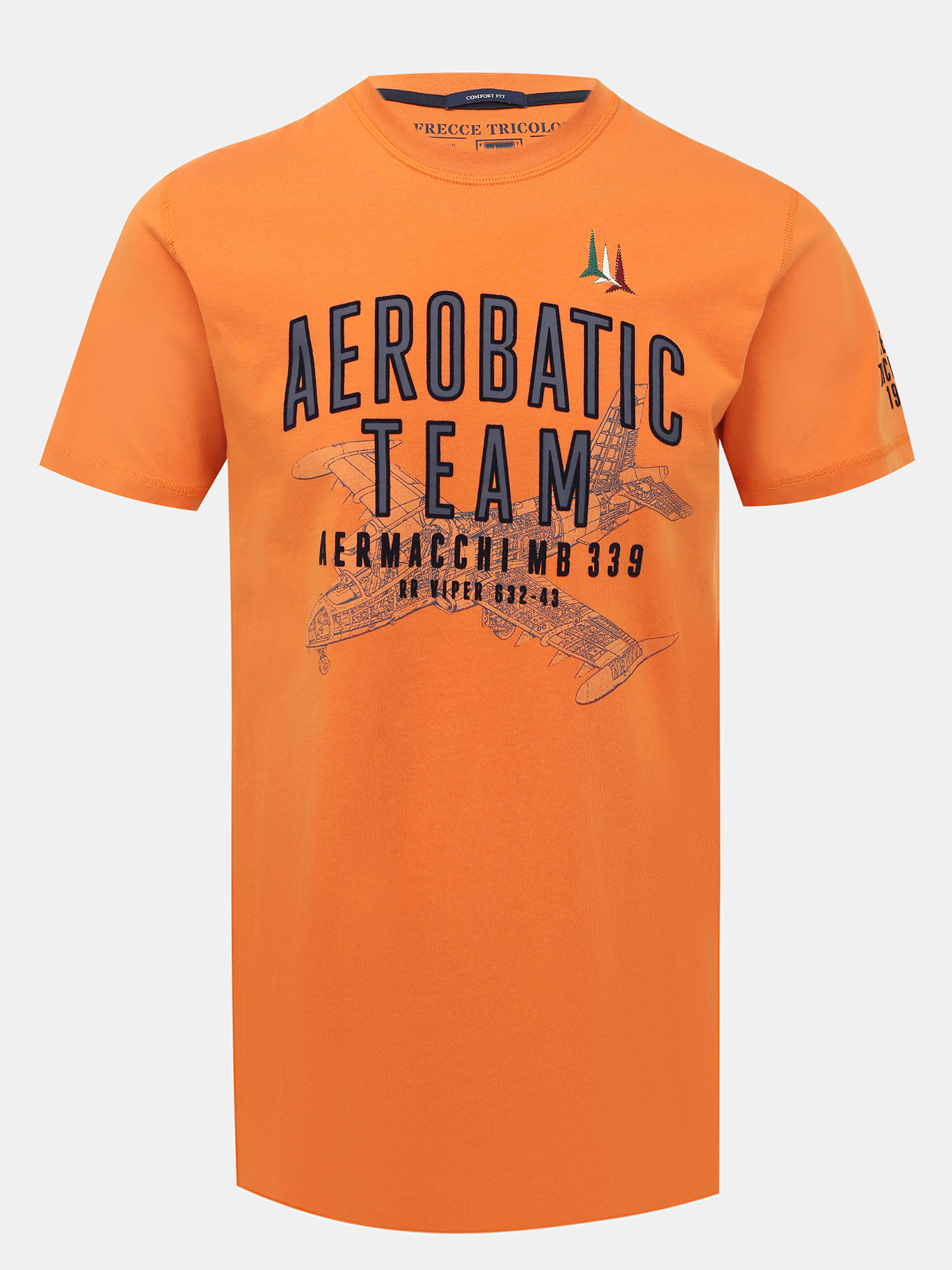 

Футболка мужская Aeronautica Militare 479381 оранжевая 48 RU, Оранжевый, 479381