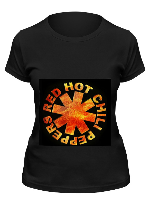 

Футболка женская Printio Red hot chili peppers черная XL, Черный, Red hot chili peppers