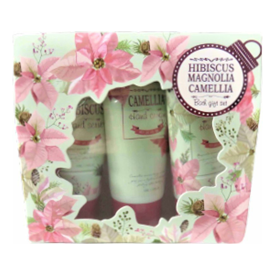 

Набор средств для рук подарочный LinMin Сamellia Magnolia Hibiscus 3 предмета