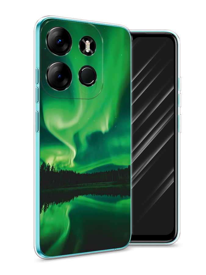 

Чехол Awog на Tecno Spark Go 2023"Ночные пейзажи 7", Зеленый;черный, 3103750-4