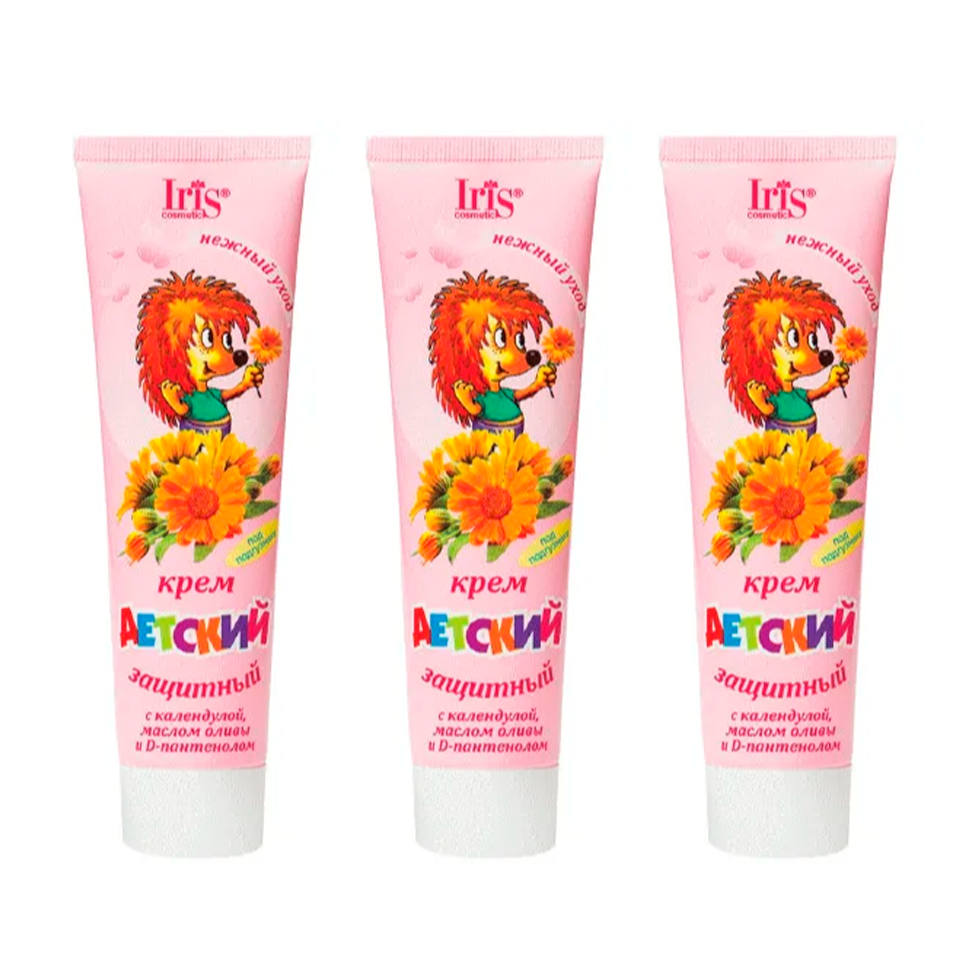 Крем детский Iris cosmetic Защитный под подгузник, 100 мл, 3 шт