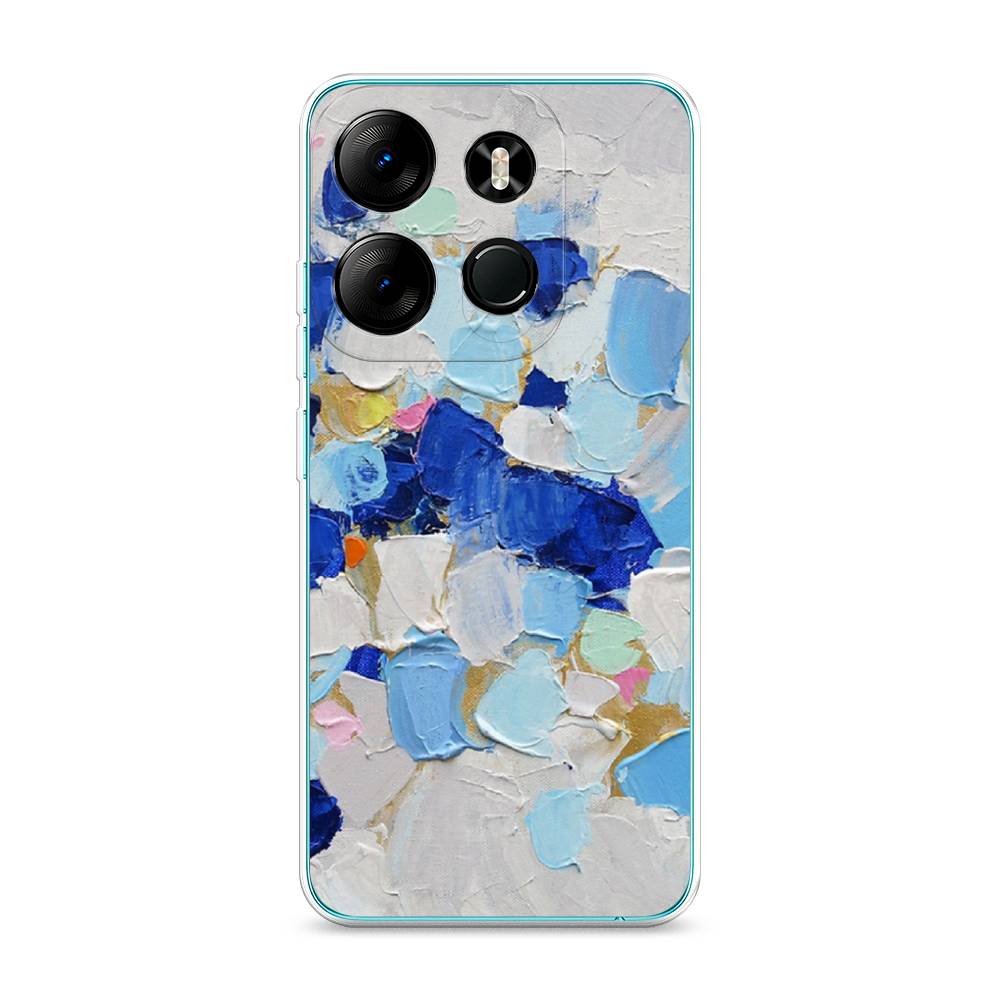 

Чехол Awog на Tecno Spark Go 2023"Холст сине-белый", Синий, 3103750-10