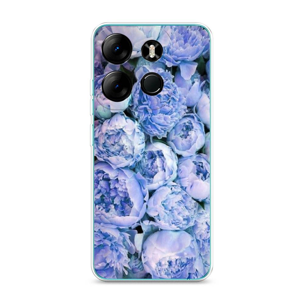 

Чехол Awog на Tecno Spark Go 2023"Пионы голубые", Голубой, 3103750-8