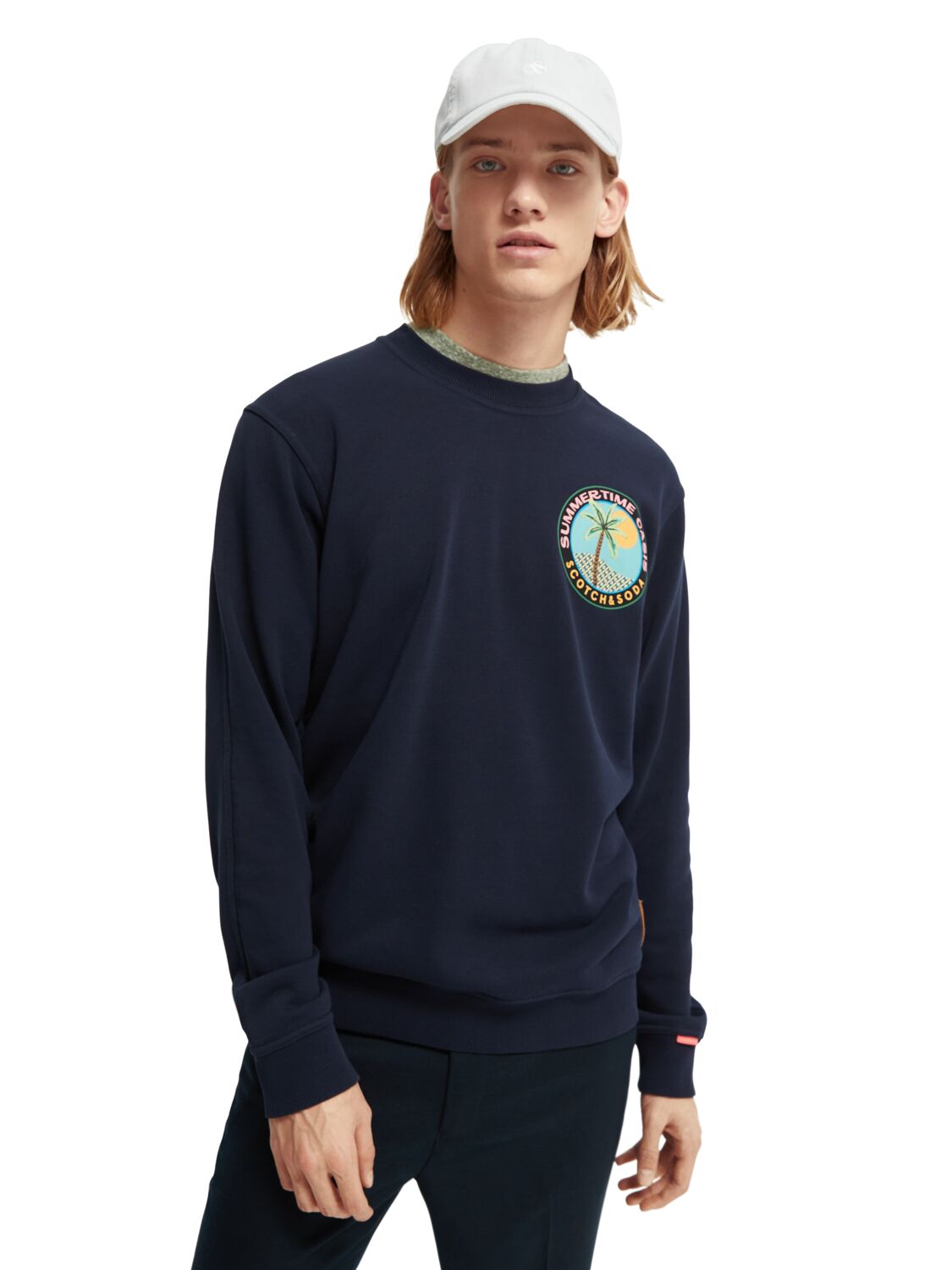

Свитшот мужской Scotch & Soda 166514/0004 синий 2XL, 166514/0004