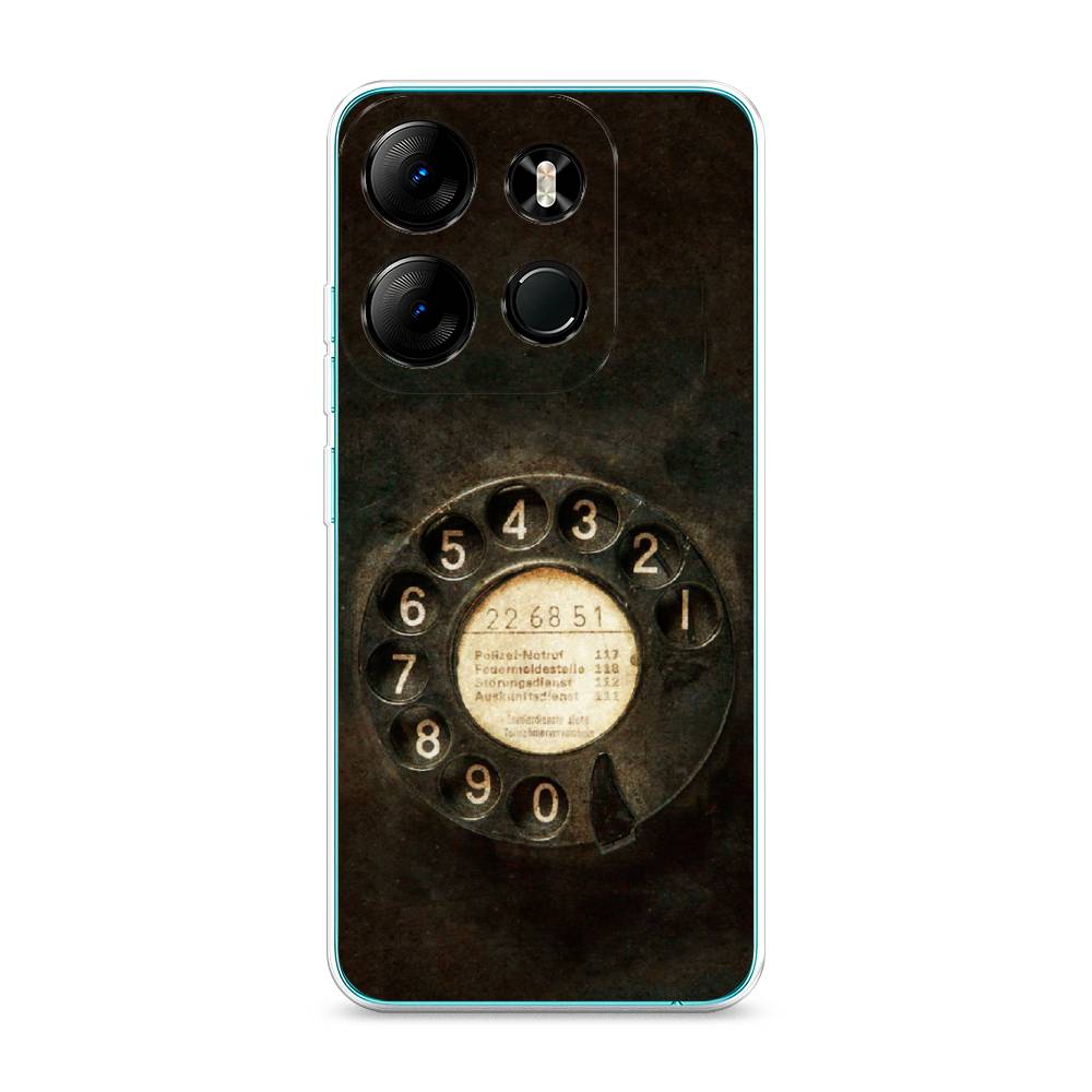

Чехол Awog на Tecno Spark Go 2023"Старинный телефон", Коричневый;бежевый;черный, 3103750-5
