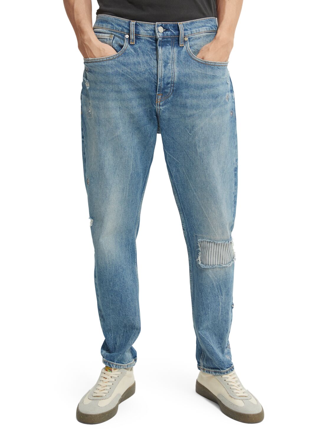 фото Джинсы мужские scotch & soda 166373/4791 голубые 32/34