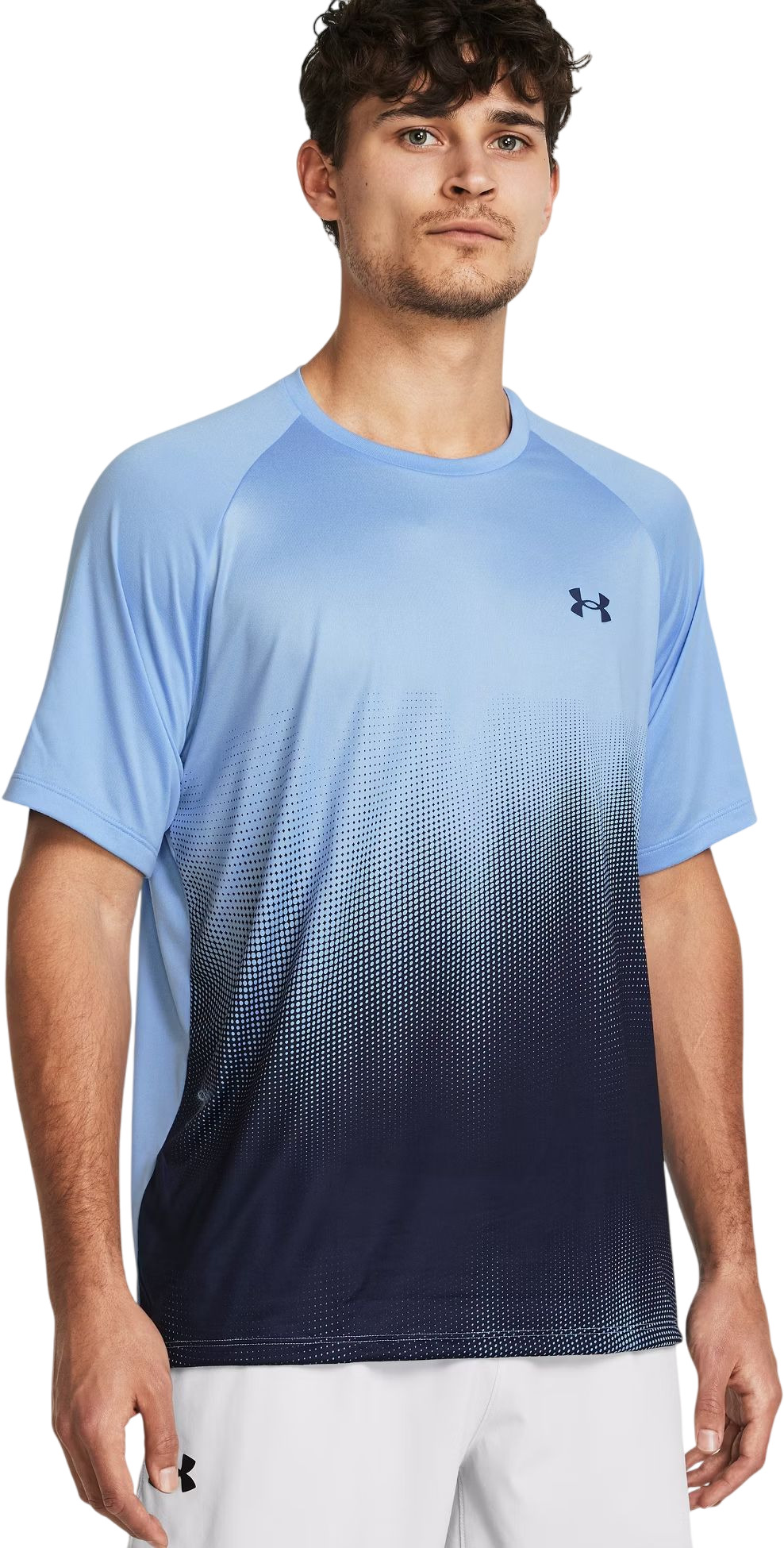 

Футболка мужская UNDER ARMOUR Tech Fade SS голубая XL, Голубой, Tech Fade SS