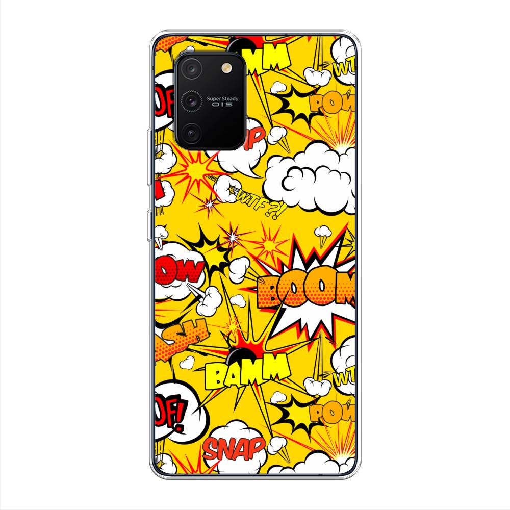 

Чехол для Samsung Galaxy A91/S10 Lite "Поп Арт эффекты", Желтый;белый;оранжевый, 29950-6