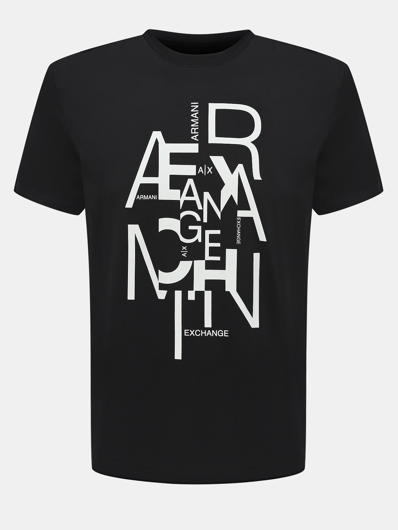

Футболка мужская Armani Exchange 486409 черная 48-50 RU, Черный, 486409