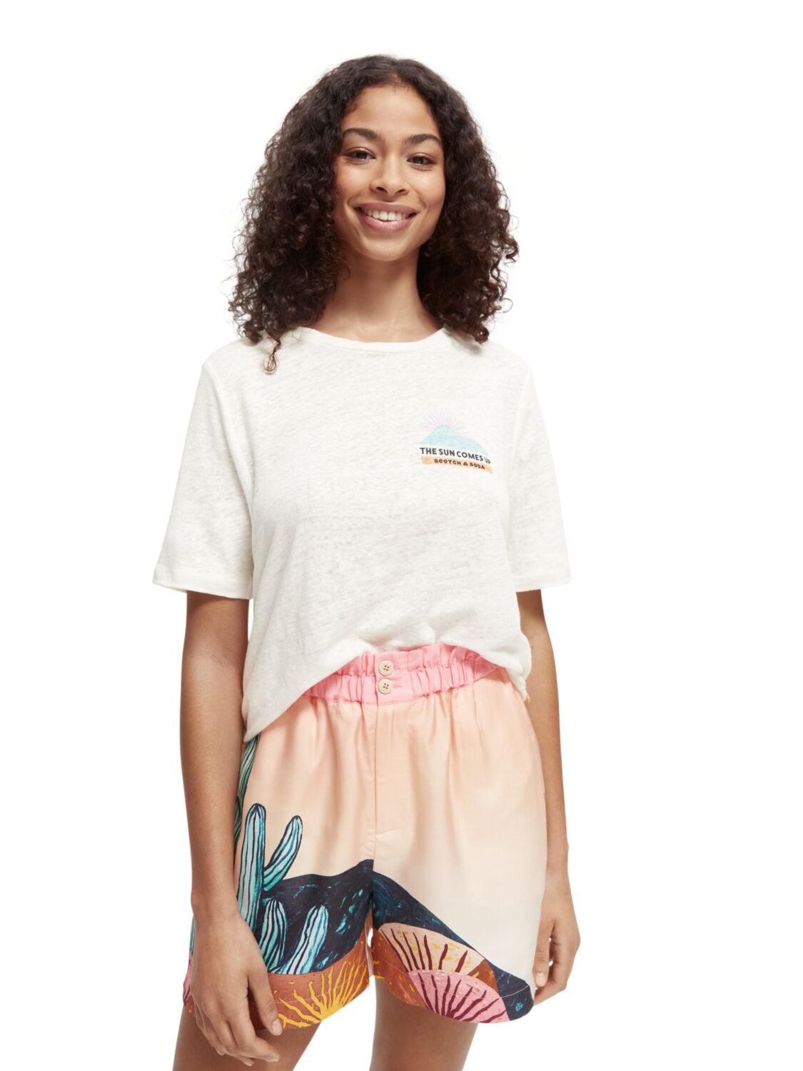 

Футболка женская Scotch & Soda 166743/0001 белая L, 166743/0001