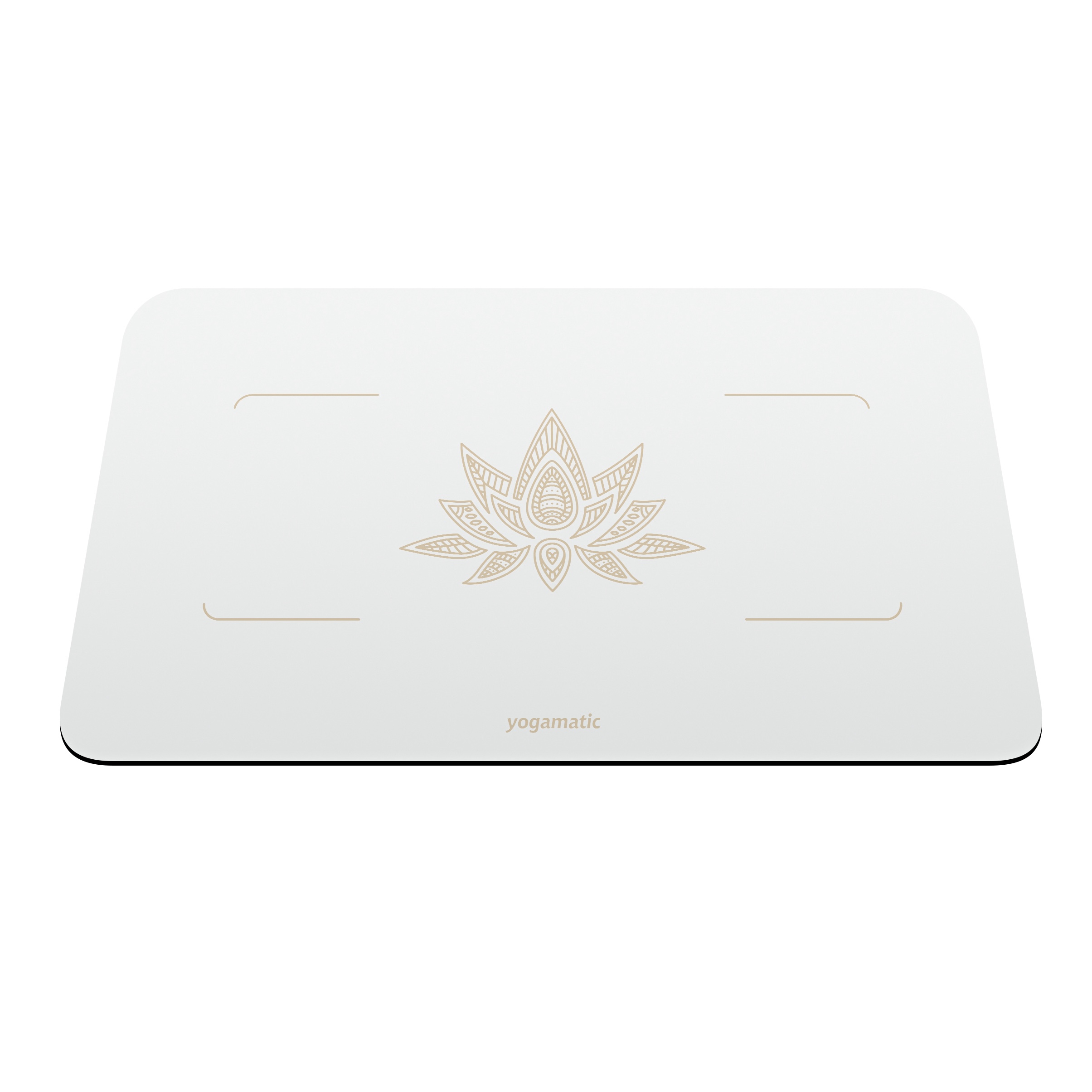 Мини коврик для йоги Art Yogamatic Yoga Pad Max White 68х45х0.4 см защита коленей белый