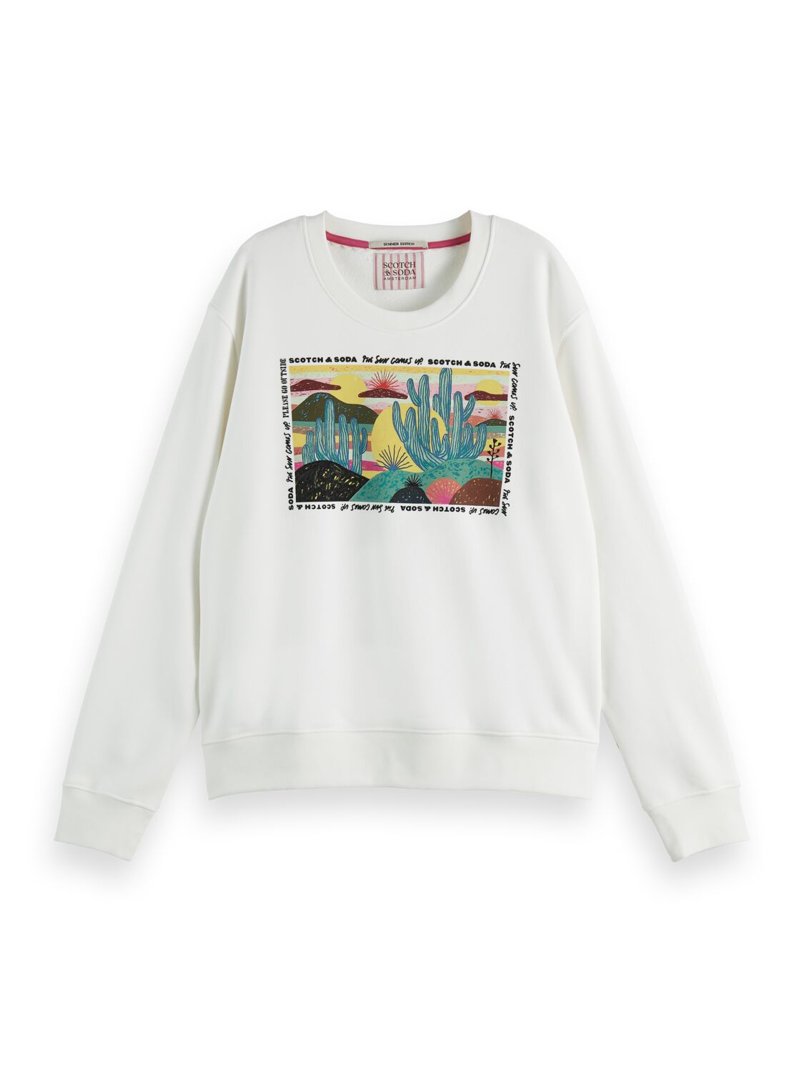 

Свитшот женский Scotch & Soda 166753/0001 белый L, 166753/0001