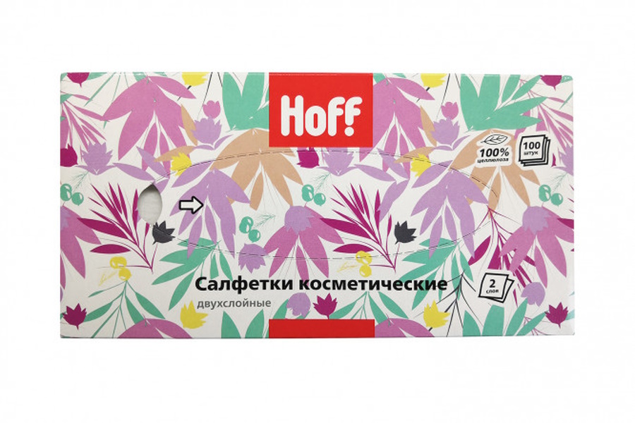 

Салфетки двухслойные HOFF косметические, Белый