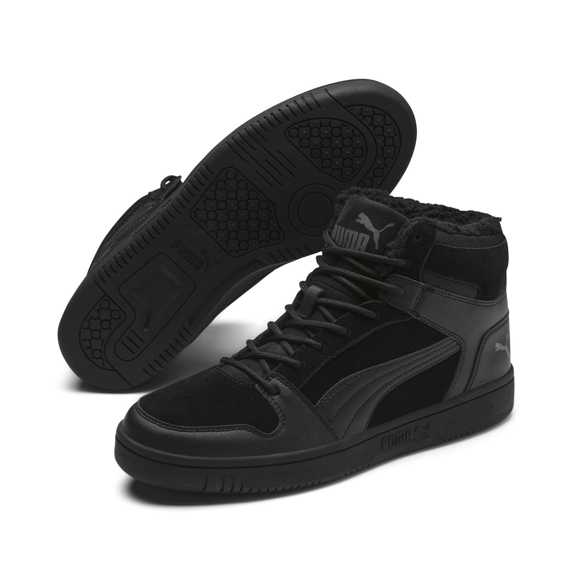 фото Кроссовки мужские puma rebound layup sd fur черные 7 uk