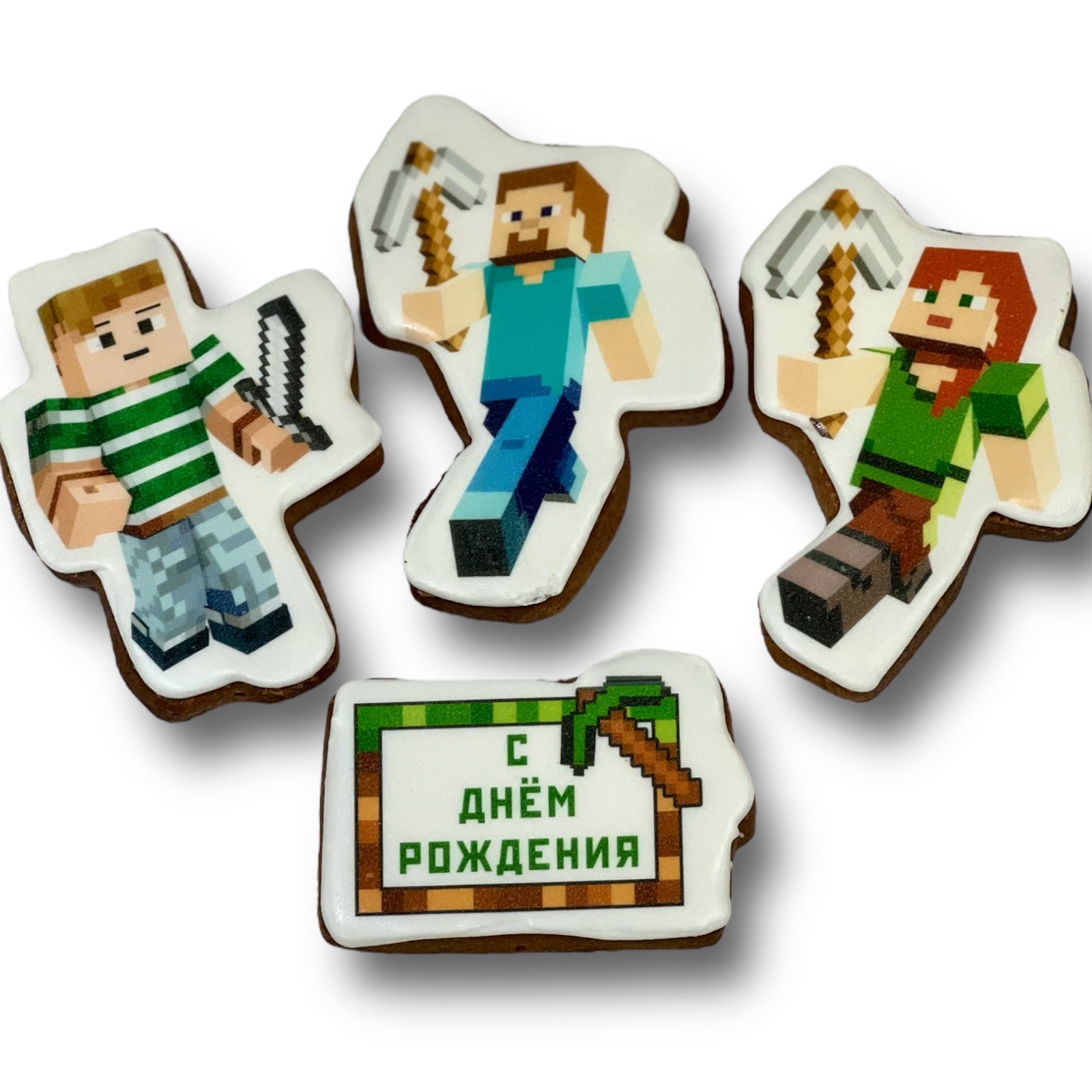 Пряники имбирные на торт Art Sweets Майнкрафт 4 шт, 110 г