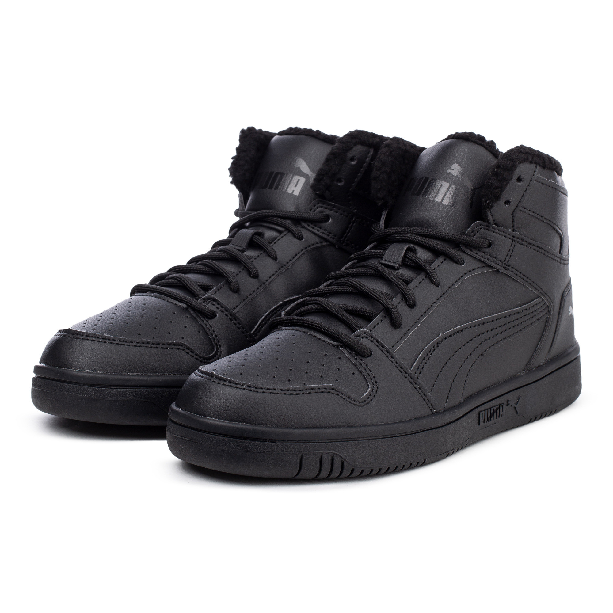 фото Кроссовки мужские puma rebound layup sl fur черные 10 uk