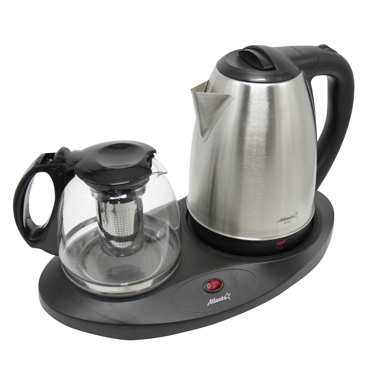 Чайник электрический Atlanta ATH-2591 1.8 л черный электрический заварочный чайник xiaomi morfun smart instant tea maker mf213